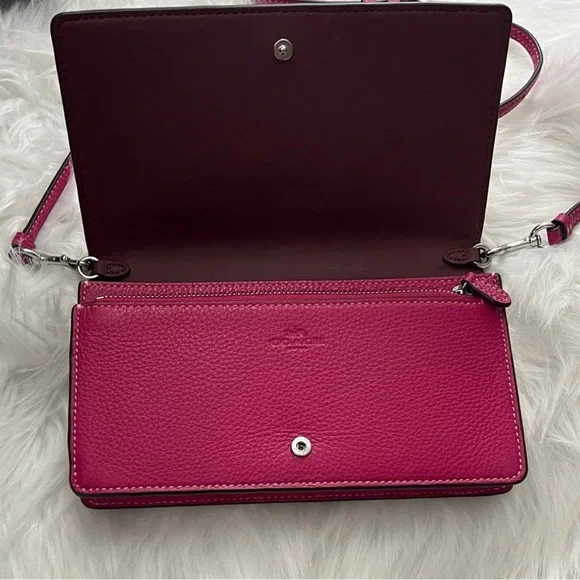 Coach CM851 Anna Foldover Crossbody with Rivets - Picture 3 of 7